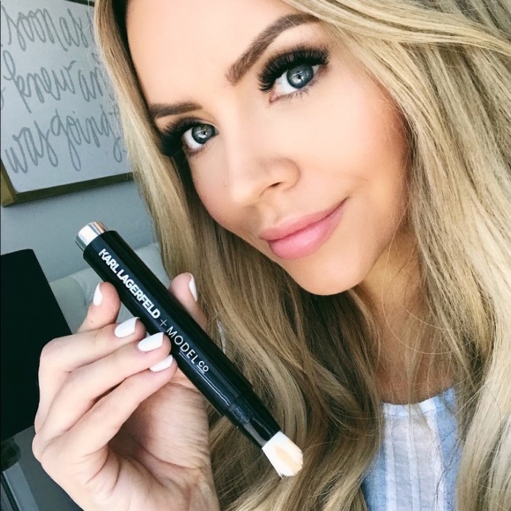 new Karl Lagerfeld x Modelco ᨎ Limited Ed Liquid Luminizer Strobing Pen ᨎ Bronze - Picture 3 of 16